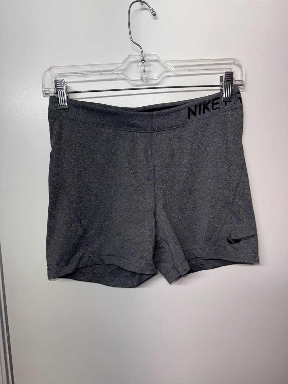 Nike Women's Dark Gray Athletic Stretch Shorts